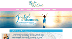 Desktop Screenshot of lindadecarlo.com